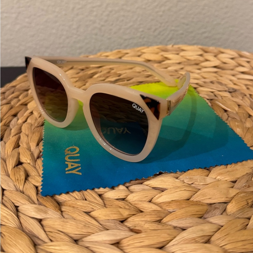 Quay Australia Cream Sunglasses